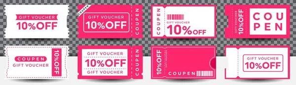 Vector Design Coupon Fashion Ticket Card Template Element Graphic Design — Stock Vector