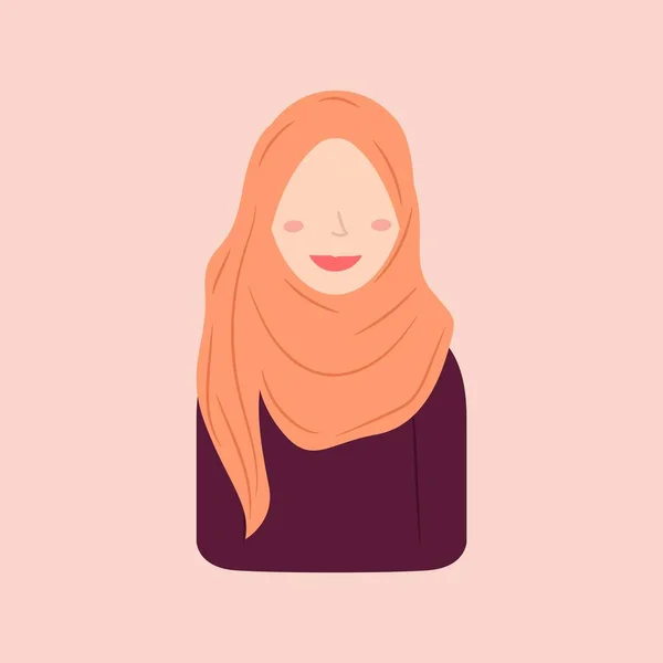 Diseños Personajes Femeninos Musulmanes Que Usan Hijab Estilos Modernos Populares — Archivo Imágenes Vectoriales