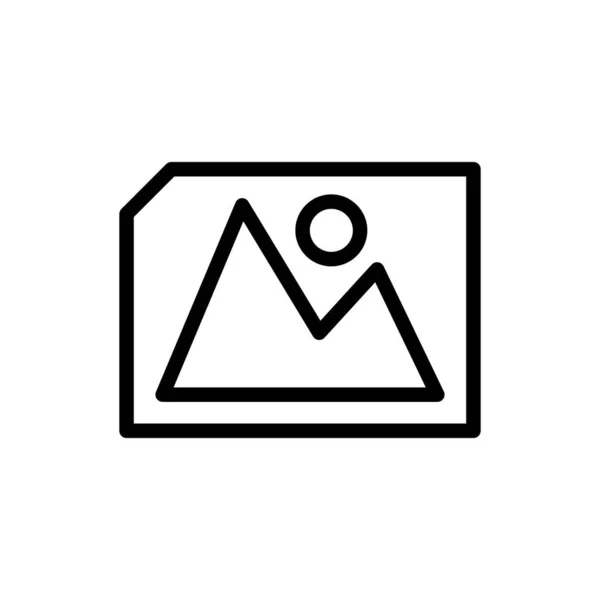 Kép Ikon Trendi Vonal Stílus Design Vektor Grafikus Illusztráció Symbol — Stock Vector