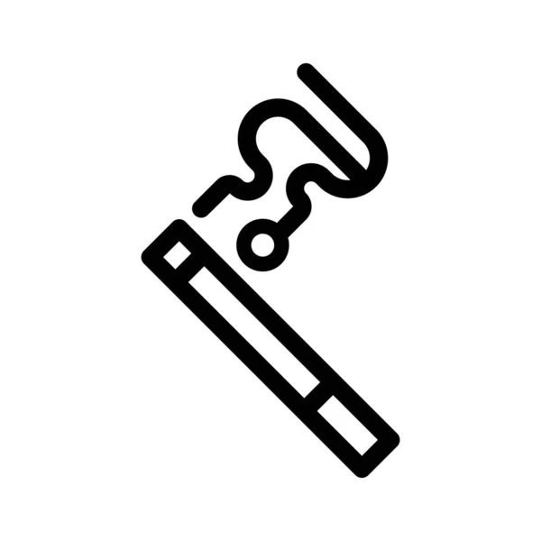 Ikona Papierosów Modnym Stylu Linii Projektowania Ilustracja Graficzna Wektora Symbol — Wektor stockowy