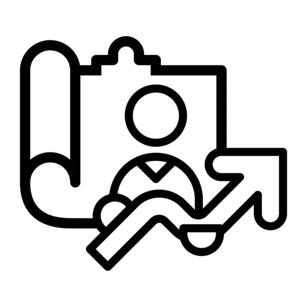 Icon Design Logotipo Humano Ilustração Vetorial Competente Símbolo Sinal Isolado — Vetor de Stock