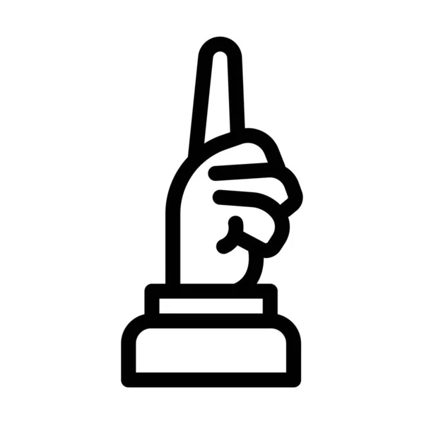 Εικονίδιο Σχεδιασμός Λογότυπο Χέρι Διανυσματική Απεικόνιση Απομονωμένο Σύμβολο Πρόσημο Κατάλληλο — Διανυσματικό Αρχείο