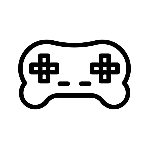 Oyun Izole Işaret Simgesi Görüntüleme Web Sitesi Logo Tasarımcı Için — Stok Vektör