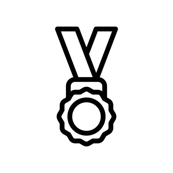 Onderscheiding Medaille Pictogram Logo Vector Illustratie Geïsoleerde Teken Symbool Geschikt — Stockvector