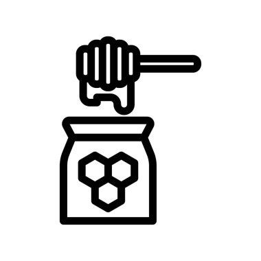 bal simgesi veya logo vektör illüstrasyonu görüntü, web sitesi, logo ve tasarımcı için uygun işaret sembolü izole edildi. Yüksek kaliteli siyah biçim vektör simgesi