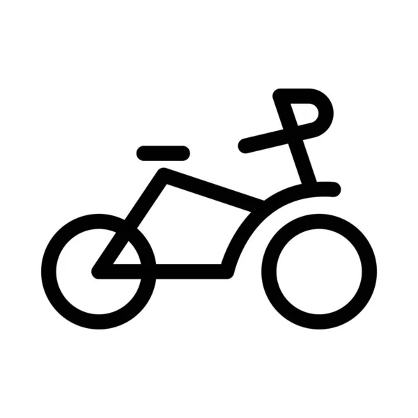 Fahrrad Symbol Oder Logo Isoliert Zeichen Symbol Vektor Illustration Sammlung — Stockvektor