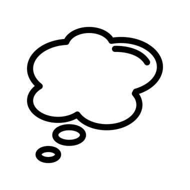Sohbet Bubble Simgesi Tasarımı. Web siteleri, programcılar, geliştiriciler ve tasarımcıların ihtiyaçları için uygun beyaz zemin üzerinde modayı ve modern satır tarzını temsil eden semboller. Simge vektör tasarımı