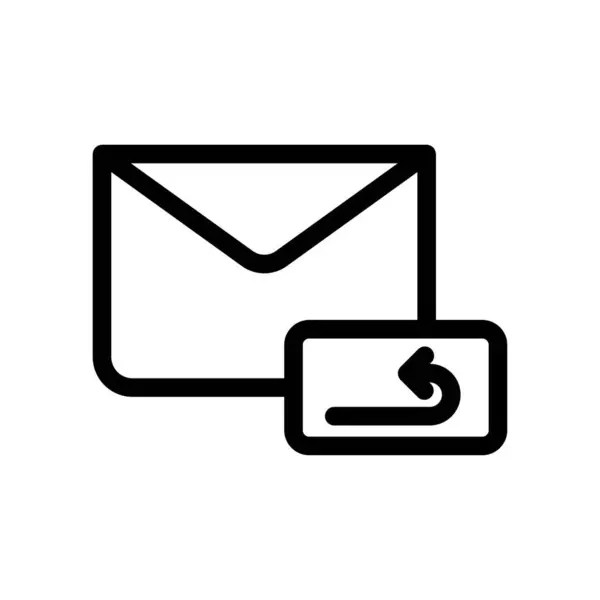 Ícone Reprodução Mail Design Logotipo Isolado Símbolo Sinal Vetor Ilustração — Vetor de Stock