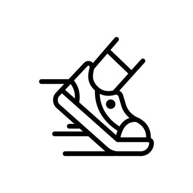 yürüyen simge veya logo tasarımı izole edilmiş işaret sembolü çizimi - tasarımcılar, web geliştiricileri, görüntüleyiciler ve web siteleri için uygun yüksek kalite çizgi biçimi vektör simgesi
