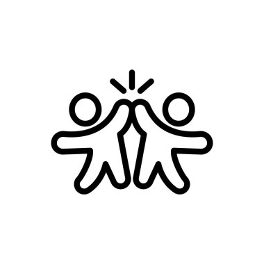 arkadaş simgesi ya da logo tasarımı izole edilmiş işaret sembolü çizimi - tasarımcılar, web geliştiricileri, görüntüleyiciler ve web siteleri için uygun yüksek kalite çizgi biçimi vektör simgesi