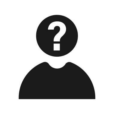 Kayıp kişi simgesi ya da logo tasarımı izole edilmiş işaret sembolü çizimi. Tasarımcılar, web geliştiricileri, görüntüler ve web siteleri için uygun yüksek kaliteli siyah çizgi biçim vektör simgeleri koleksiyonu