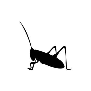 Çekirge simgesi ya da logo tasarımı izole edilmiş işaret sembolü çizimi. Tasarımcılar, web geliştiricileri, görüntüler ve web siteleri için uygun yüksek kaliteli siyah çizgi biçim vektör simgeleri koleksiyonu