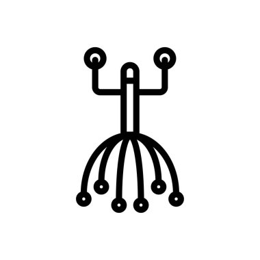 Baş masaj simgesi tasarımı