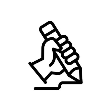 Beyaz arkaplanda tasarımcı simgesi tasarımı