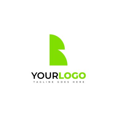 İlk B yaratıcı logo tasarımı. Beyaz arka planda grafik ihtiyaçları için yaratıcı logo şablonu. Logo Tasarımı