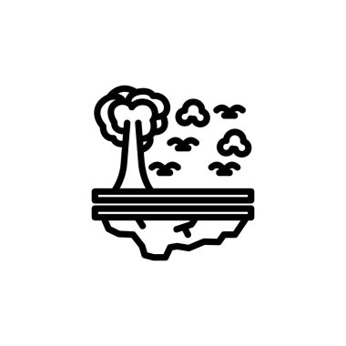 Kara simgesi ya da logo dizaynı üzerindeki yaşam izole edilmiş işaret sembolü çizimi. Tasarımcılar, web geliştiricileri, görüntüler ve web siteleri için uygun yüksek kaliteli siyah çizgi biçimi vektörü