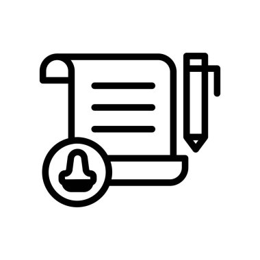 Bildirimli belge düzenleme ile ilgili basit bir simge