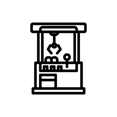 Klasik bir atari pençe makine oyununun satır sanat simgesi.