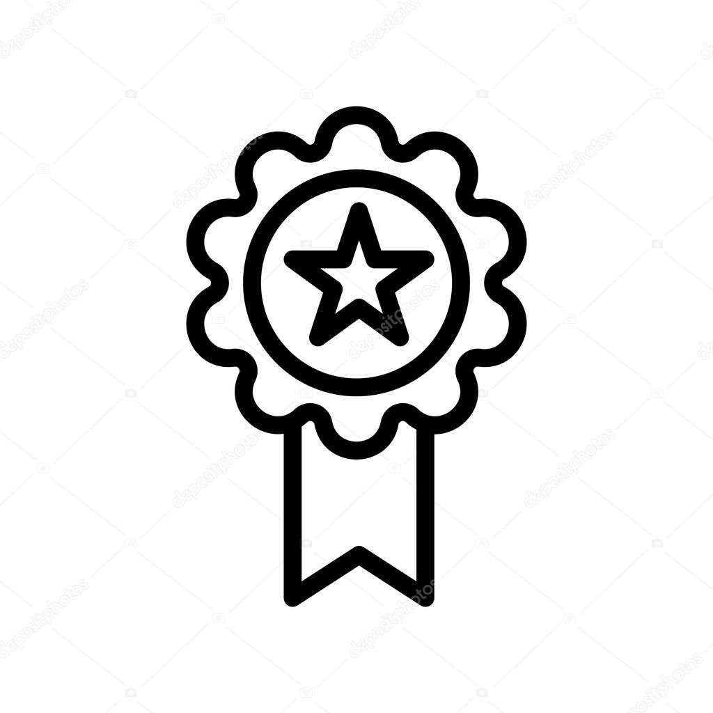 Award badge icon featuring a star inside a circular seal with ribbon
