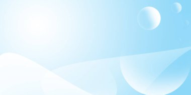 Dalgalı kıvrımları ve daireleri olan soyut açık mavi arkaplan. Duvar kağıdı, grafik çizimleri ve kopyalama alanı