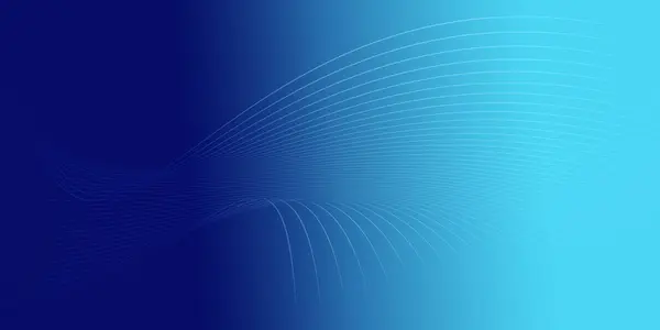 Soyut koyu mavi arkaplan dalga çizgileri, parlak eğriler, kopyalama veya boş için parlayan ızgara ve boşluk