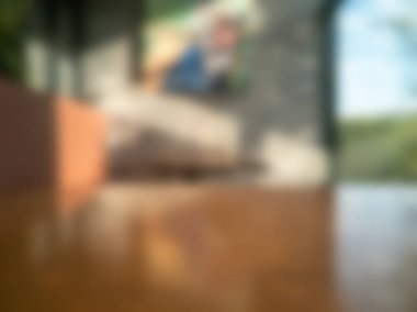 Sabah kahvecisindeki soyut arkaplan bulanıklaştı