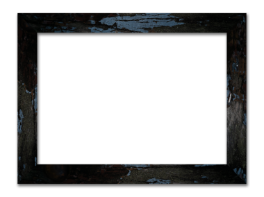 Dikdörtgen resim çerçevesi. Eski ahşap çerçeve, eski tarz, boş alan ve png ile izole edilmiş şeffaf arkaplan.
