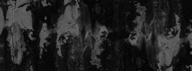 Eski ve çatlamış koyu çimento desenli siyah mol