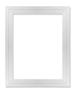 Modern fotoğraf beyaz çerçevesi. Beyaz kenar ve beyaz arka plan. Şeffaf arkaplanda dikdörtgen çerçeve ve gölge izole edildi