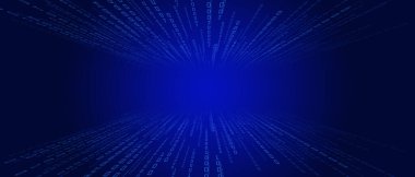 Ortadaki patlama. Koyu mavi arkaplanda çalışan ve parlayan dijital 10000 numara