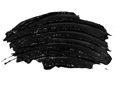 Şeffaf arkaplanda siyah suluboya ya da krema sıçramasını kapat