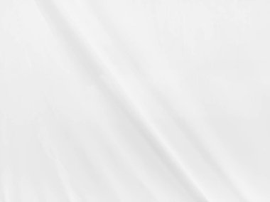 Beyaz dalga, yumuşak gölge ve bulanıklık. Kumaş şekilleri kıvrımlı tasarımlar. İzole edilmiş arkaplanda soyut arkaplan.