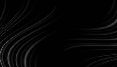 Bulanık perde ya da siyah kumaş dalgası. İzole edilmiş ve kopyalanmış arkaplanda lüks soyut arkaplan.
