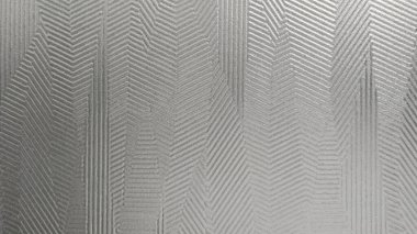 Çizgi desenli buzlu cam. Gölgeli ve yansımalı pencere ya da duş duvarı. 