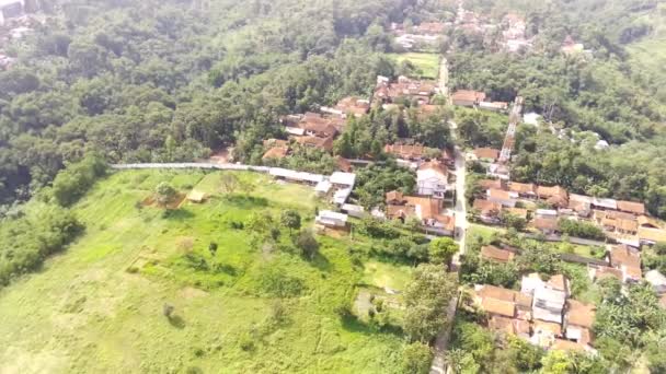 Luftbildaufnahmen Parallax Schoss Luftaufnahme Des Wohnviertels Den Hängen Des Mount — Stockvideo