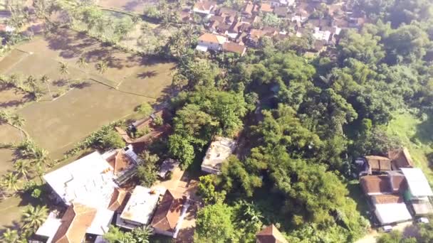 Industriefilme Luftaufnahme Von Reisfeldern Und Autobahnen Befindet Sich Bahnhof Cicalengka — Stockvideo
