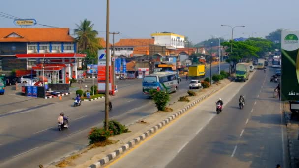 Lapso Tempo Cileunyi Bandung Rodovias Vista Centro Cidade Transporte Movimento — Vídeo de Stock