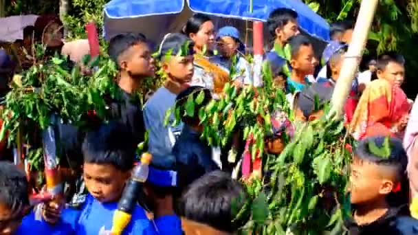 Bandung Länsi Jaava Indonesia Elokuuta 2023 Kuvamateriaalia Naamiaiskarnevaaleista Indonesian Itsenäisyyspäivän — kuvapankkivideo