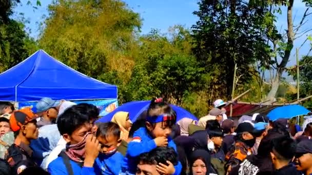 Bandung West Java Indonésia Agosto 2023 Filmagem Comboio Carnavais Fantasiados — Vídeo de Stock