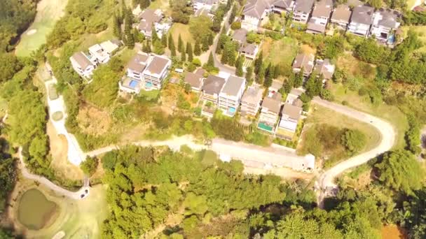Aerial Cityscape Residential District Bandung City Indonesia Nagranie Lotnicze Dzielnicy — Wideo stockowe