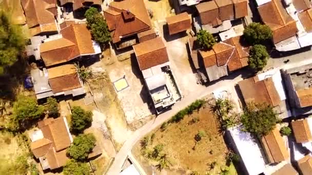 Aerial Footage Timelapse Video Landscape View Dense Residential Areas Edge — Stock Video