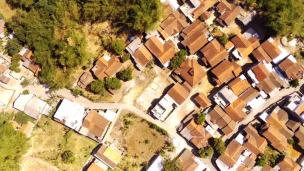 Aerial Footage Landscape View Dense Residential Areas Edge City Bandung — Stock Video
