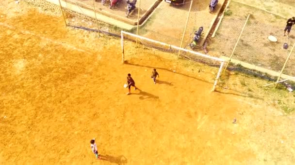 Images Sport Paysages Aériens Drone Vidéo Enfants Courant Partout Poursuite — Video