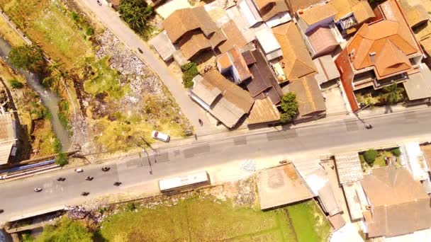 Vídeos Drones Transporte Filmagem Vídeo Estrada Acesso Estrada Zona Rural — Vídeo de Stock
