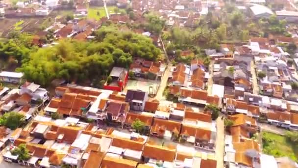 Photographie Aérienne Hyper Lapse Vue Paysage Une Colonie Bordure Ville — Video