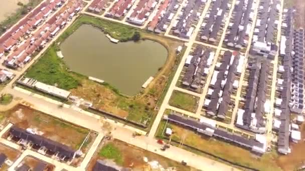 Hükümet Tarafından Inşa Edilen Hiperlapse Havacılık Konutları Konut Havuzlar Camiler — Stok video