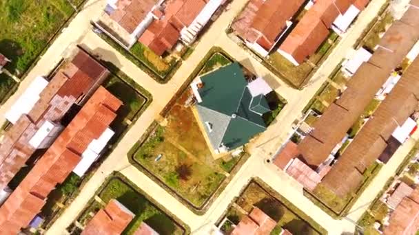 Hyperlapse Aerial Housing Built Government Housing Neatly Organized Public Facilities — Stock Video