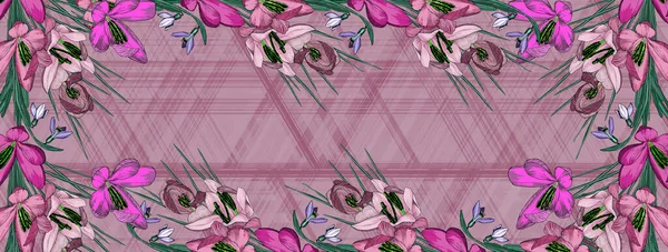 Shawl Eşarp Deseni Grafik Tasarımı. Soyut çiçek desenli eşarp tasarımı 