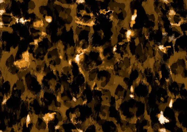 Kusursuz Sonu Olmayan El Boyası Soyut Leopar Derisi Geometrik Yazdırma Deseni Renkli Bağlantı Arkaplanı