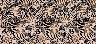 Zebra derisi ile kusursuz desen